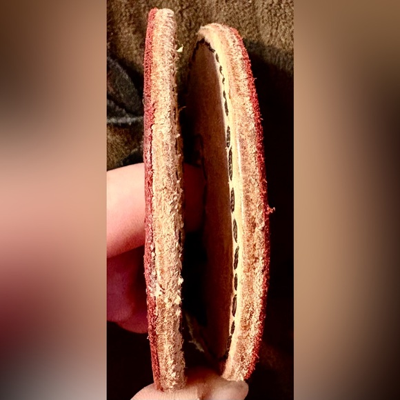 Equine Bit Guards-Handmade Horse Tack- Red and Black Snakeskin Genuine Leather! - Picture 4 of 5